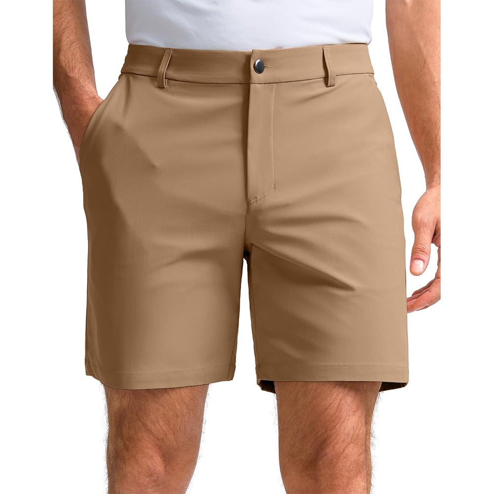 Gefütterte Herren Sport-Shorts in Schwarz, Khaki & Weiß