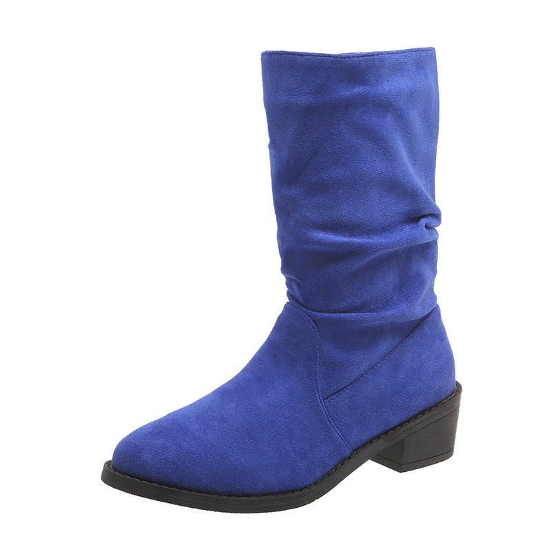 Damen Smoke-Pipe Stiefel – Spitz & Knöchelhoch