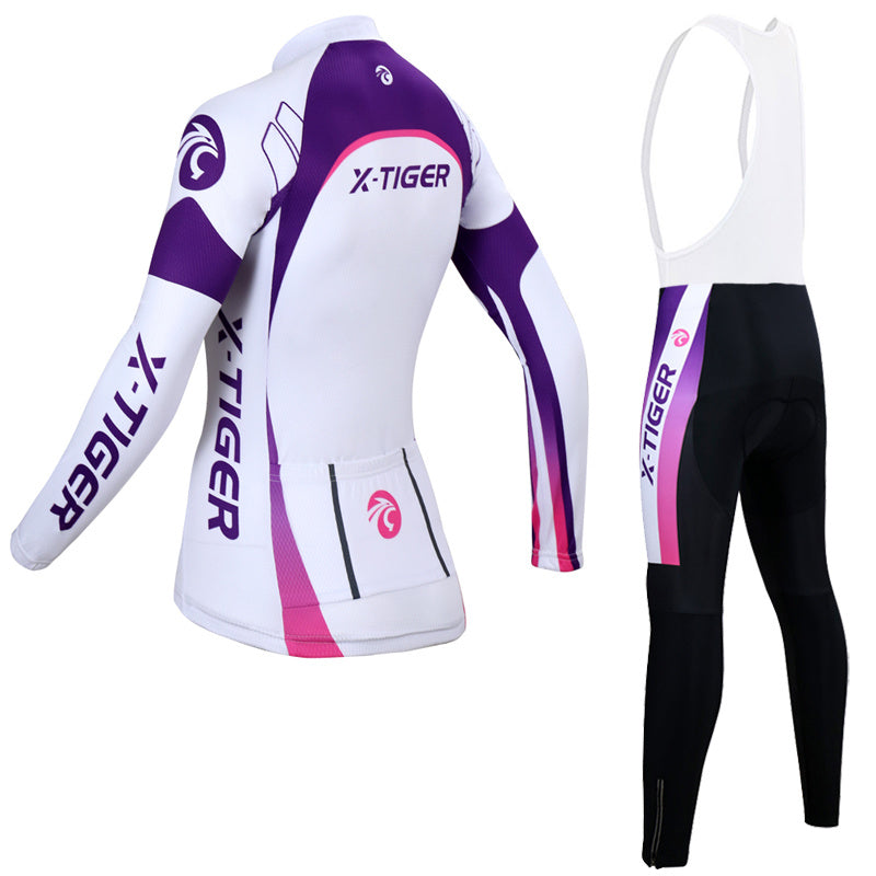 Damen Langarm Cycling‑Jersey‑Set
