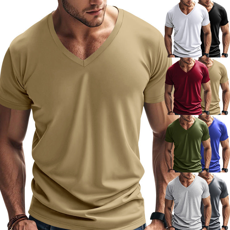 Leichtes Herren-Sommer-Shirt in Unifarben