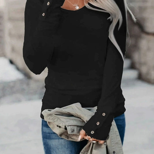 Bequemes Damen-Freizeitshirt mit modischer Ärmelraffung