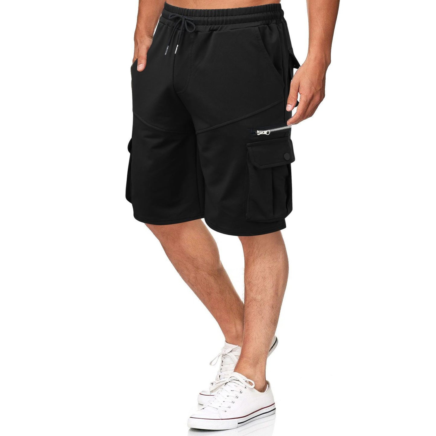 Herren Fitness- & Freizeitshorts mit Feuchtigkeitsmanagement – 5-Pocket Look (M–3XL)