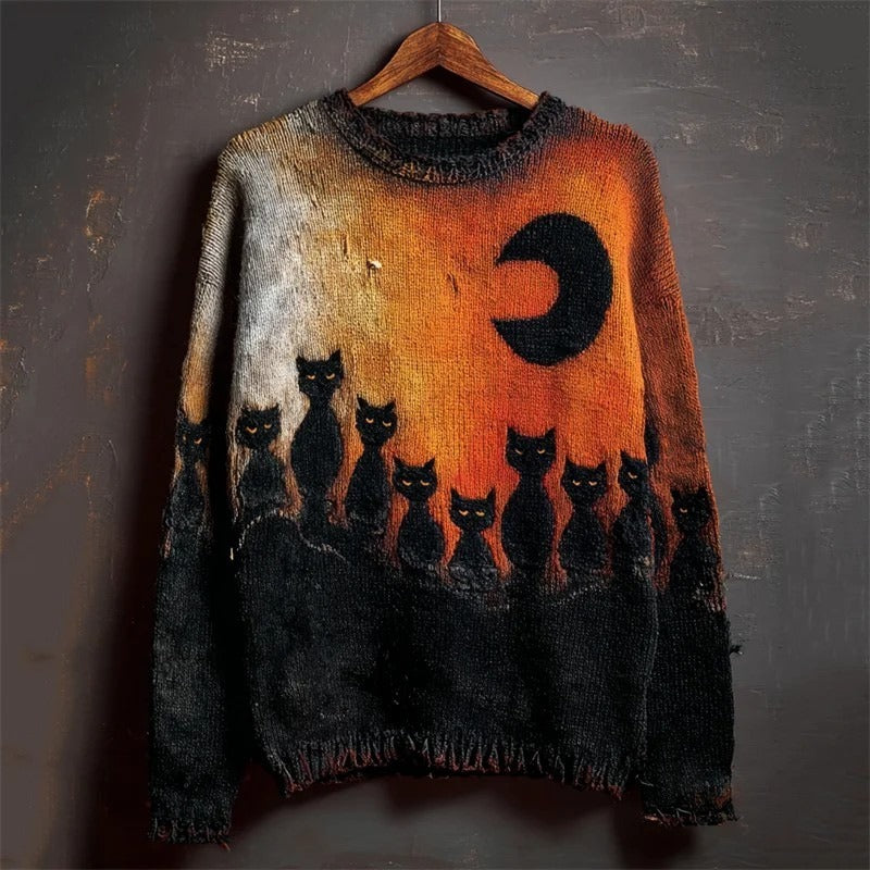 Halloween-Pullover im gleichen Stil für Damen und Herren