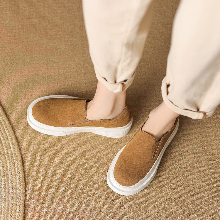 Damen Plateau-Pumps – Tief geschnitten