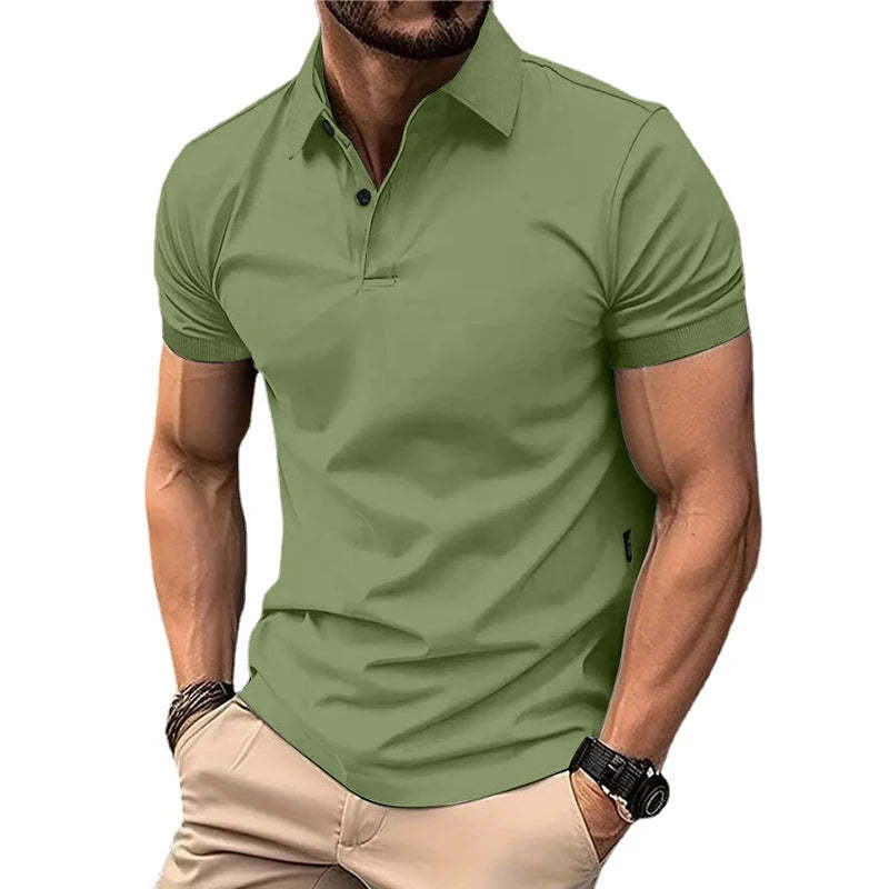 Herren Kurzarmshirt – Schlank geschnittenes Baumwoll-Mix T-Shirt in vielen Farben