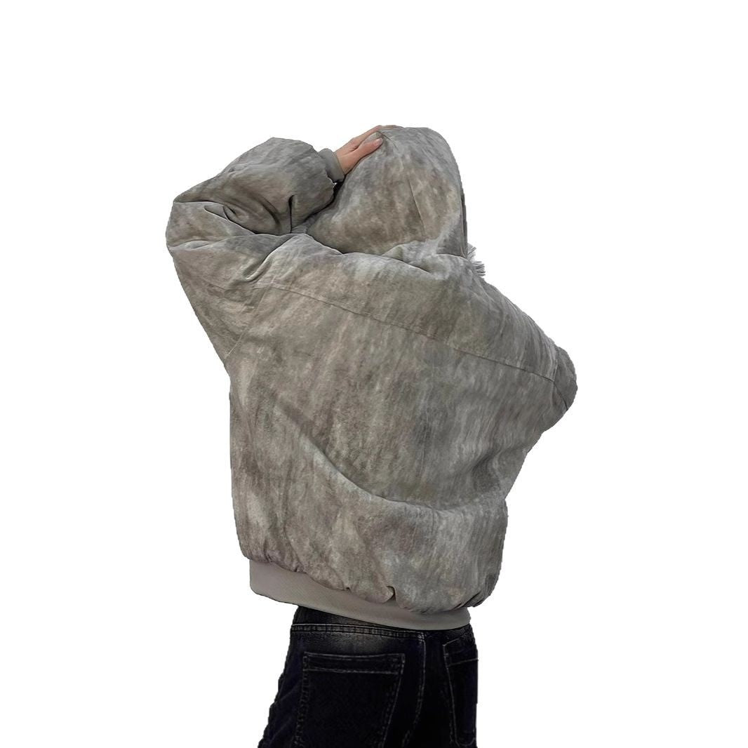 Herren Pufferjacke – Warm gefüttert mit Fellkapuze