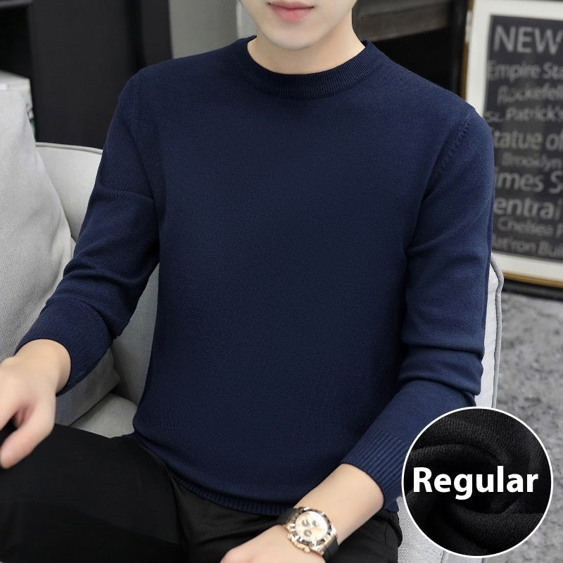 Rundhals-Pullover für Herren in Übergrößen – Slim Fit