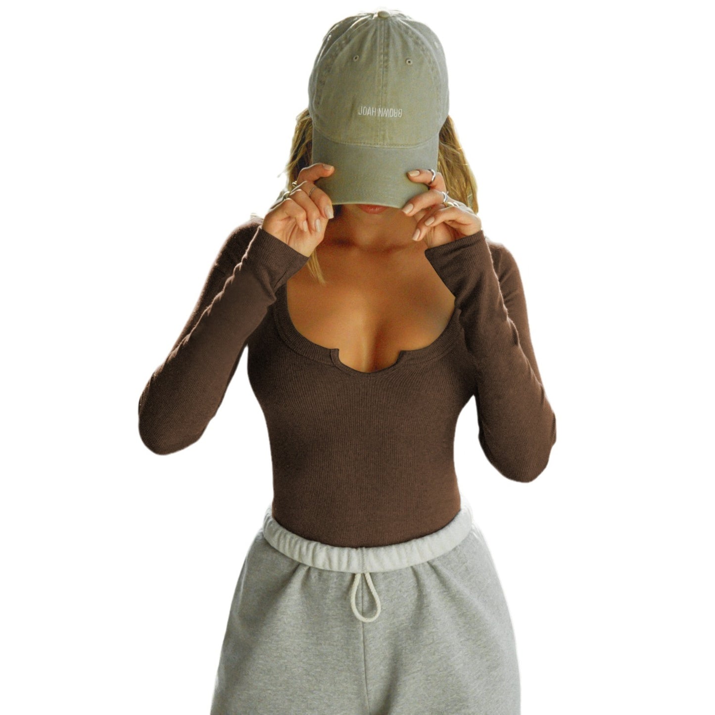 Elegantes Herzausschnitt-T-Shirt – Modern & einzigartig