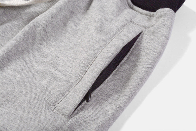 Basic Loose Fit Shorts mit verdecktem Zipper