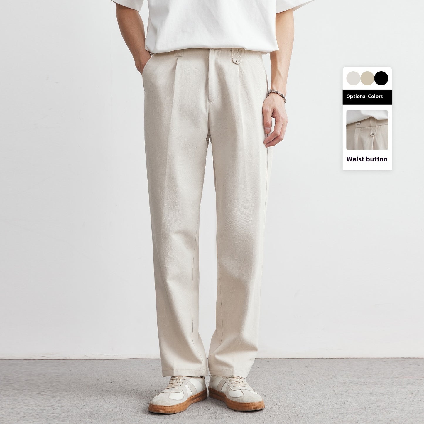 Herren Weitfallende Gerade-Hose – Modern & bequem