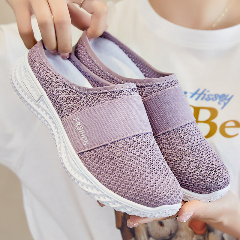 Damen Mesh-Sneaker mit Hohlloch-Design & flacher Sohle, Größen 36–40