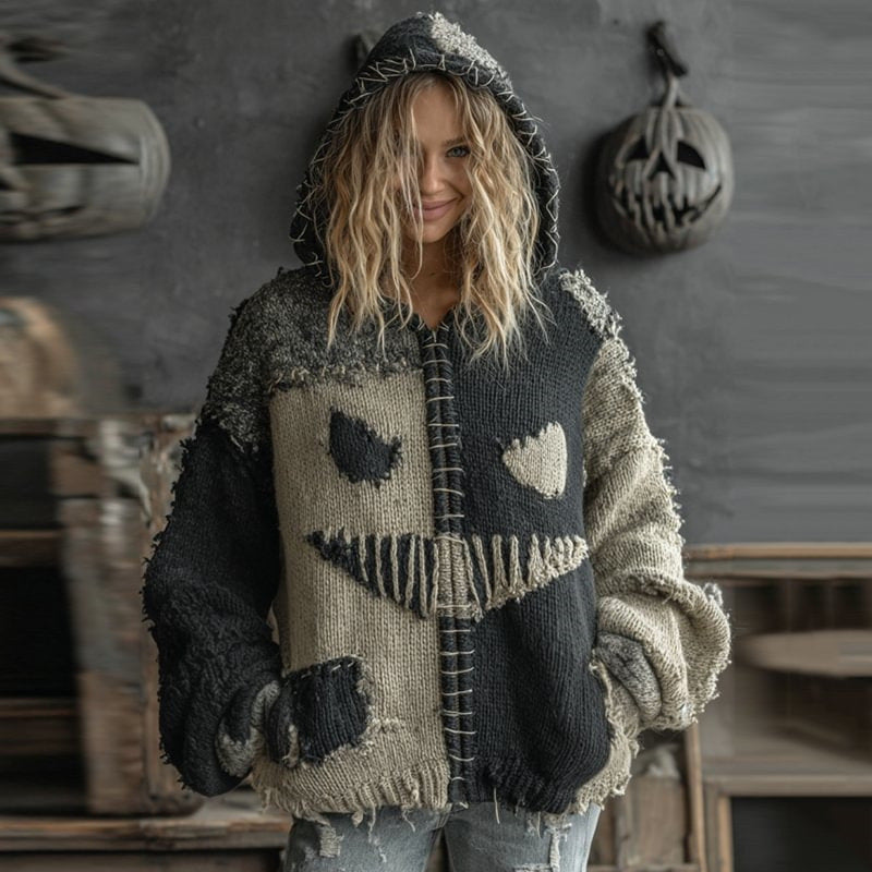 Halloween-Strickpullover im europäischen und amerikanischen Stil