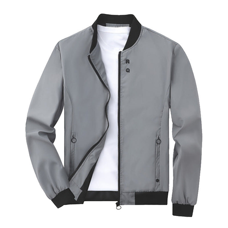 Herrenmode Baseball-Uniform Stehkragen Freizeitjacke