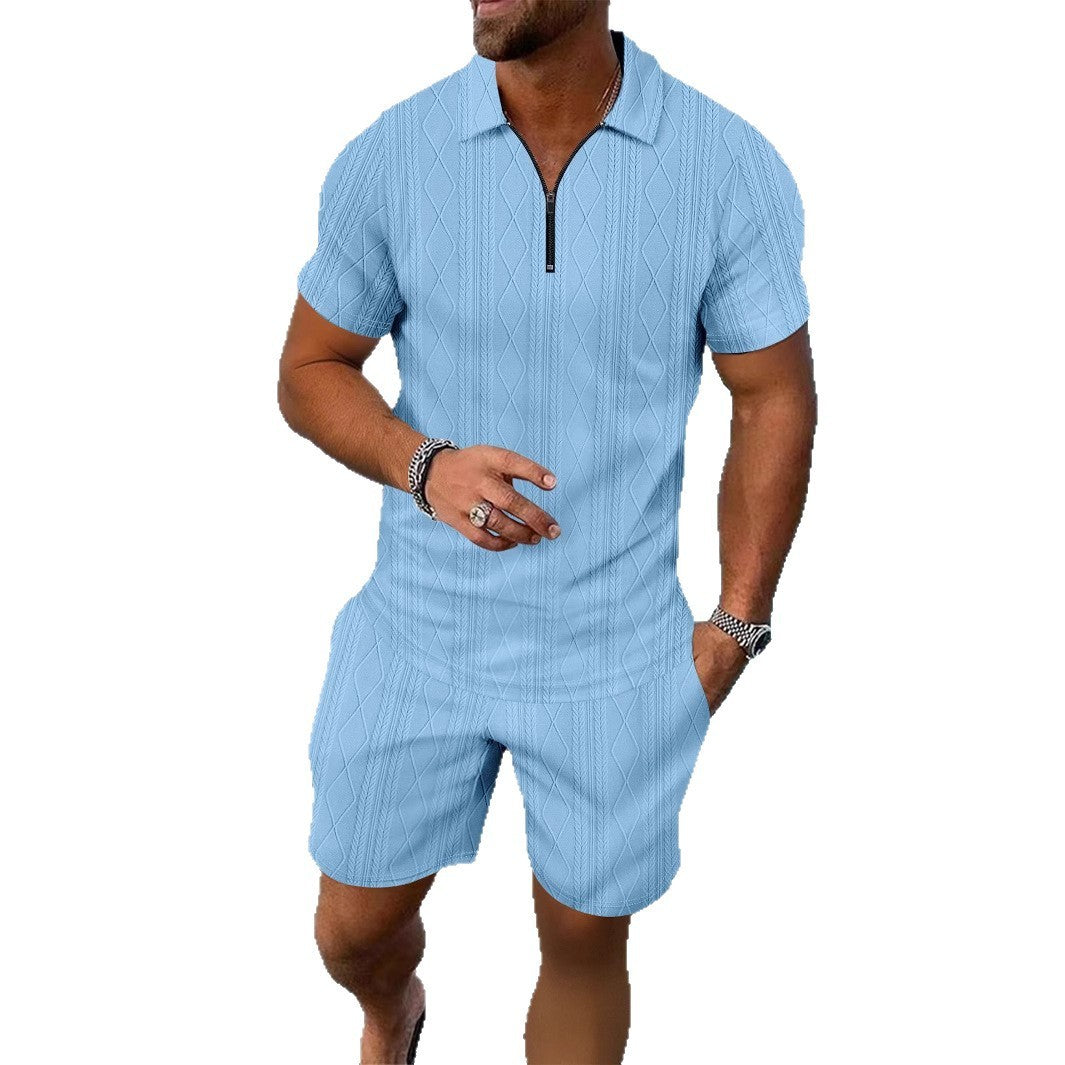 Herren Freizeit-Set – Polo Shirt & Shorts
