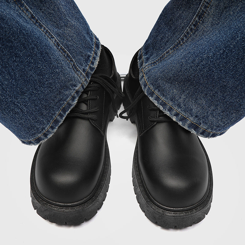 Herren Schuhe mit dicker Sohle – Britischer Stil