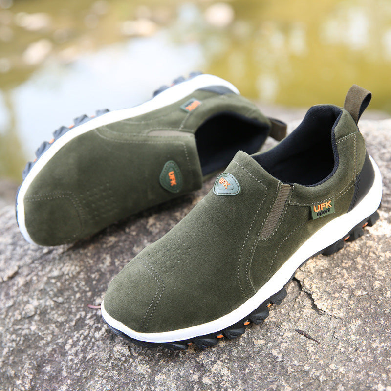 Outdoor-Trekkingschuhe aus PU mit Samt-Obermaterial für Herren