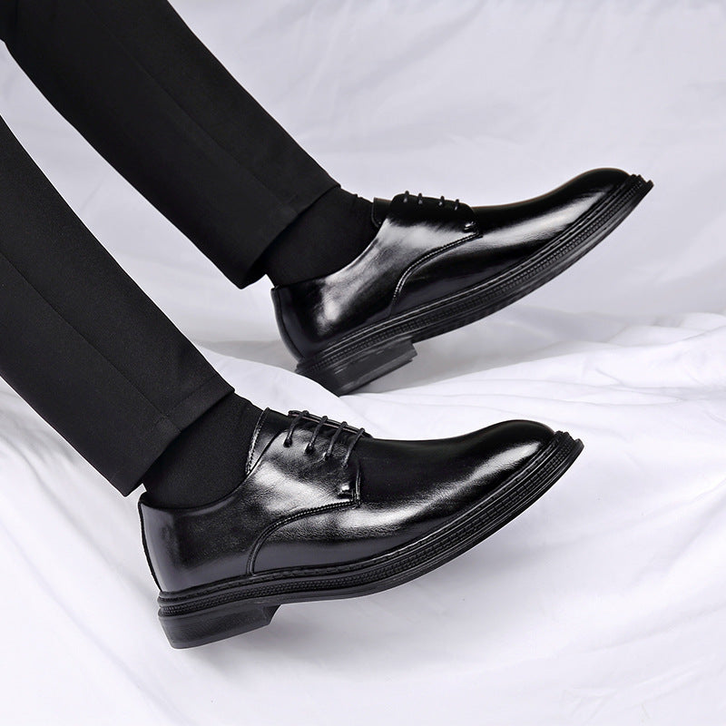 Herren-Anzugschuhe aus Leder, Herbst- und Winterkleidung, Hochzeitsschuhe, Bräutigam-Schnürschuhe