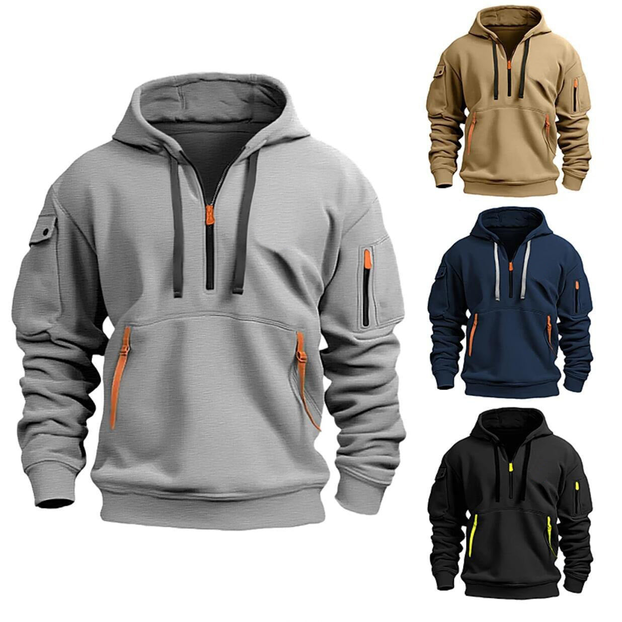 Kapuzenpullover mit überschnittenen Schultern, Herren- und Damenmodelle in Übergrößen, lockerer Pullover, modisches Sweatshirt