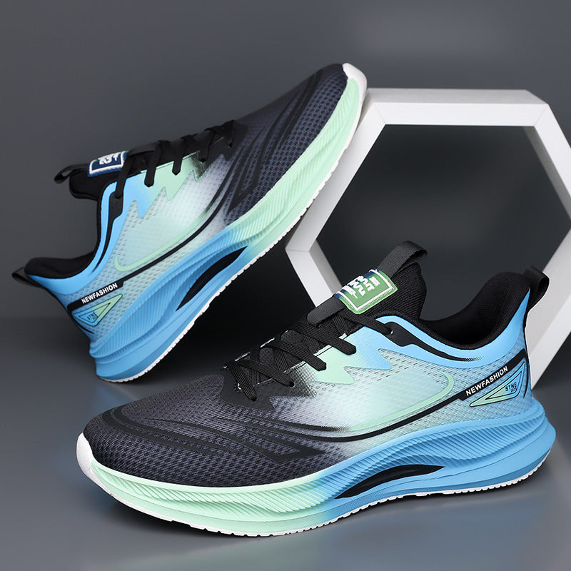 Sommerliche neue Fly-Herrenschuhe aus atmungsaktivem, leichtem und dünnem Mesh-Gewebe – ideal für Freizeit und Freizeit.