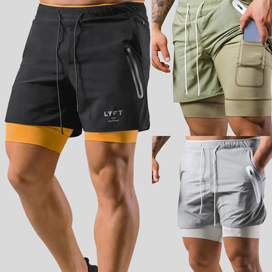 Leichte Sportshorts für Herren – Double Layer Trainingsshorts