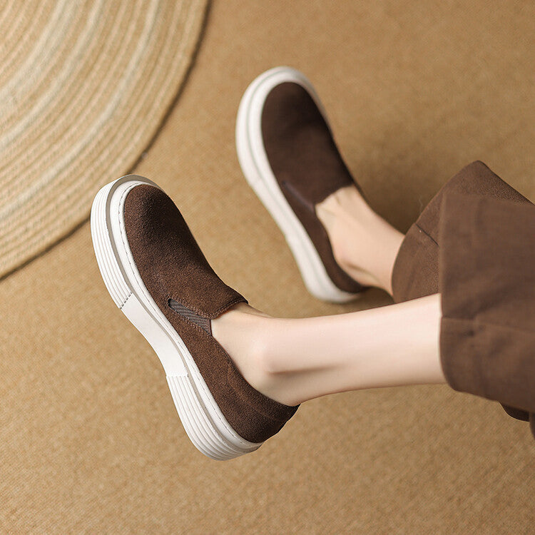 Damen Plateau-Pumps – Tief geschnitten