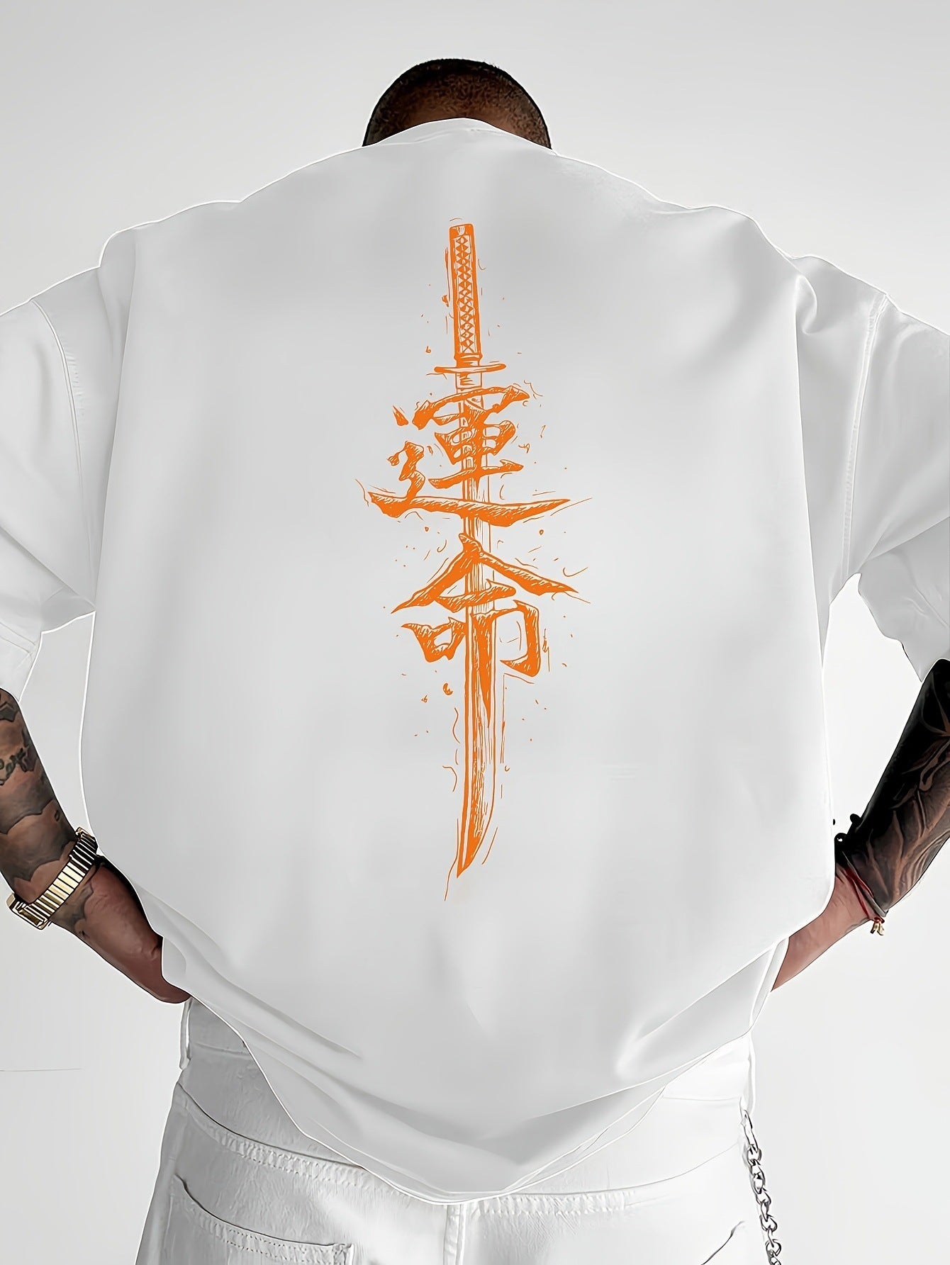 TEMU Herren-T-Shirt mit Aufdruck