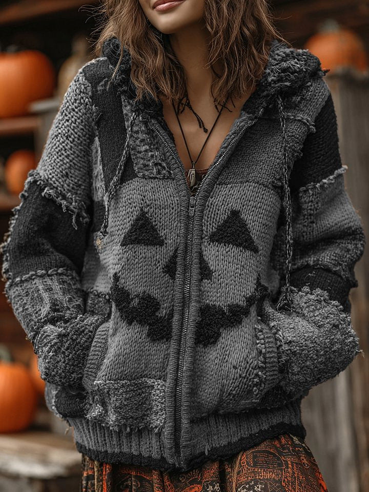 Halloween-Strickpullover im europäischen und amerikanischen Stil