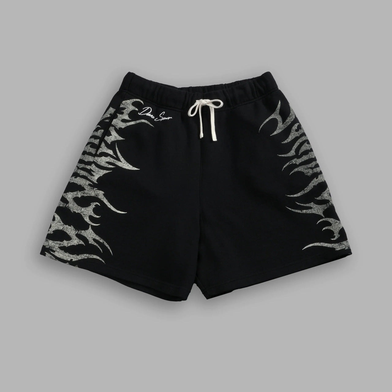 Casual Sportshorts mit Flame-Design