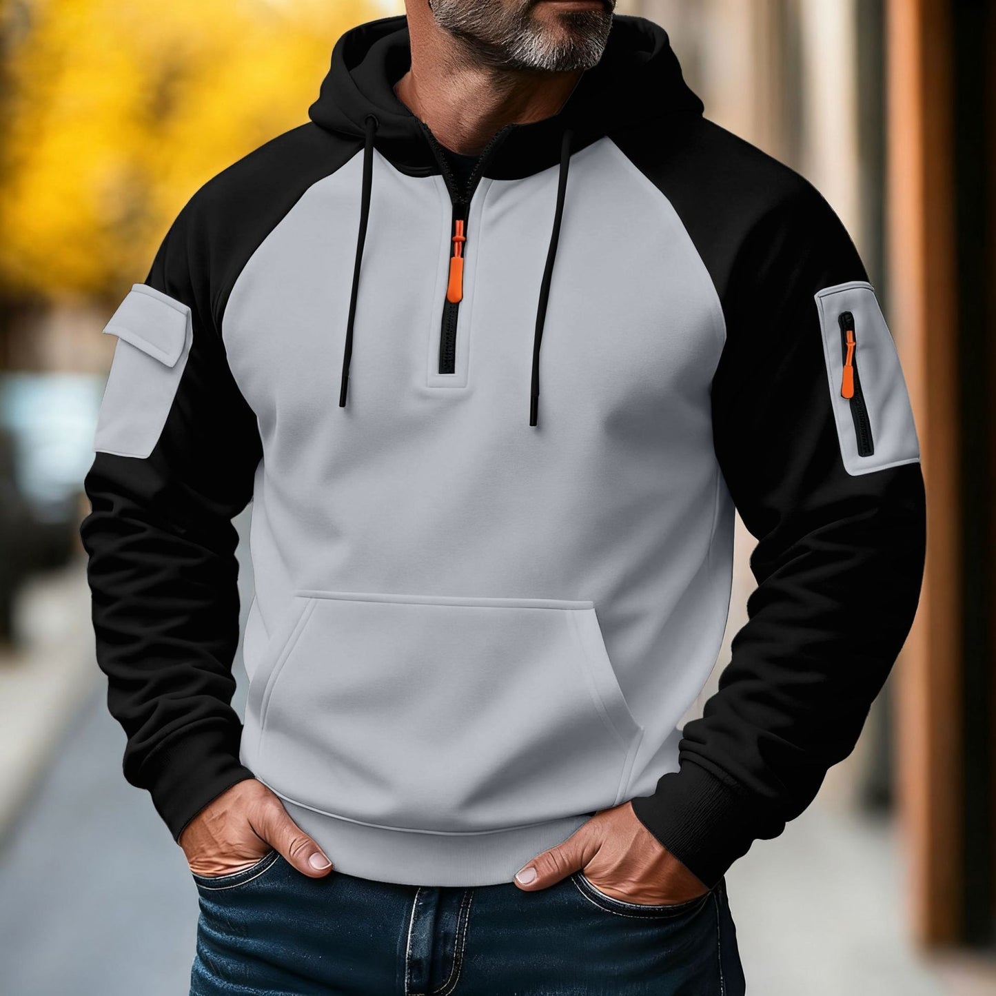 Warm Gefütterter Herren Hoodie