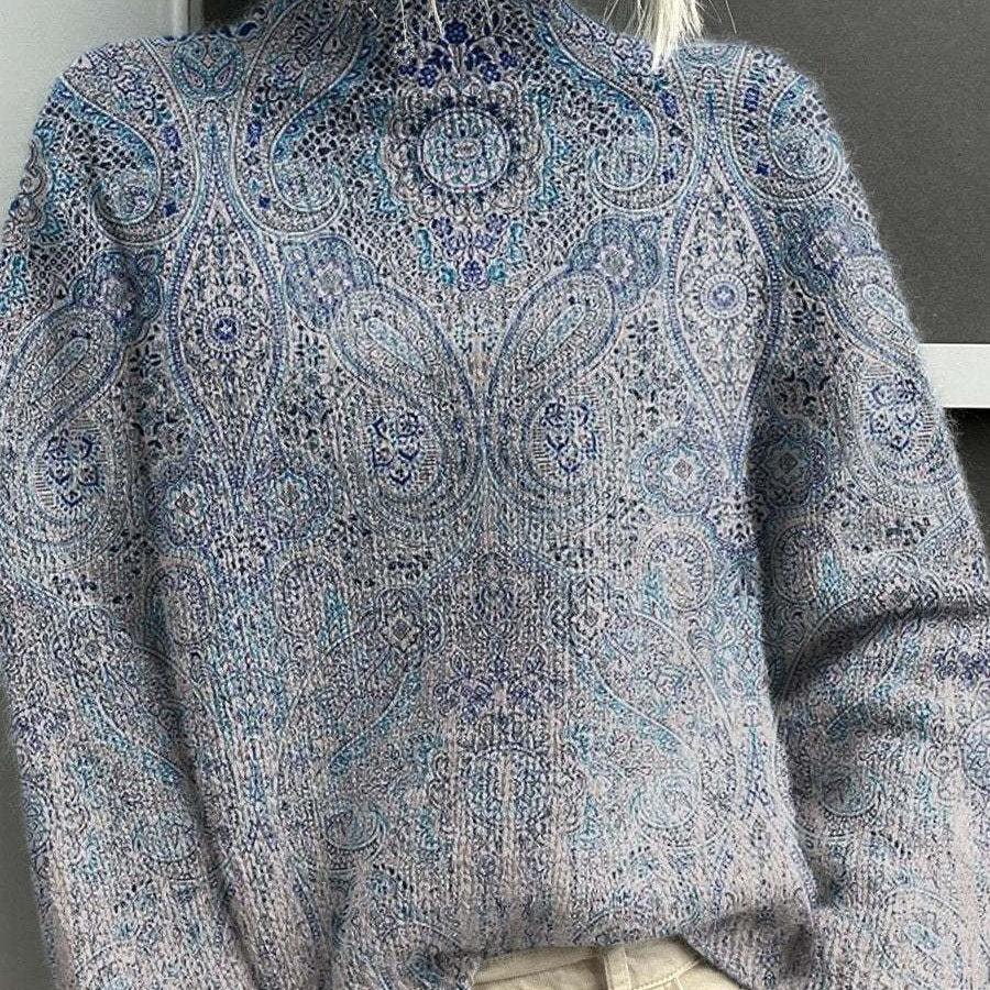 Lässiger Cardigan mit abstraktem Print für Damen