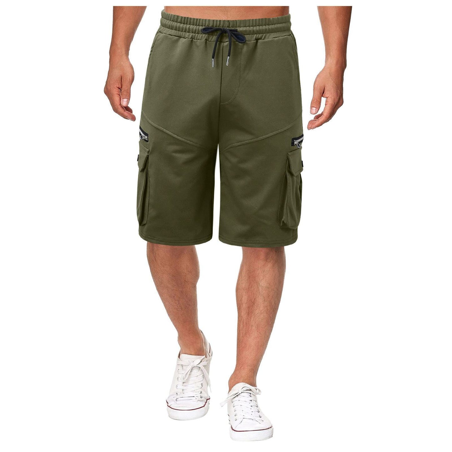 Herren Fitness- & Freizeitshorts mit Feuchtigkeitsmanagement – 5-Pocket Look (M–3XL)