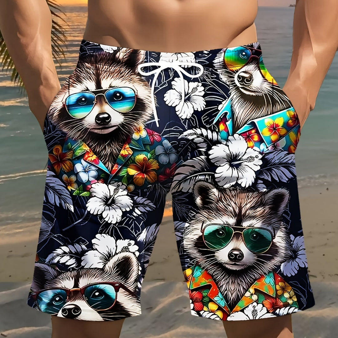 Lässige Sommer-Shorts aus Polyester mit lockerem Schnitt