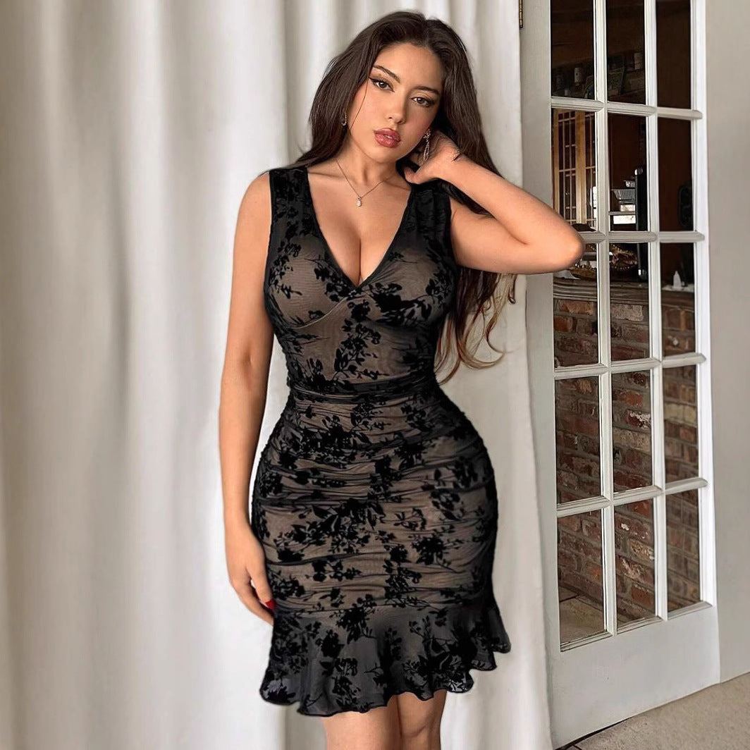 Luftiges Mesh-Sleeveless Kleid – Frühling & Sommer