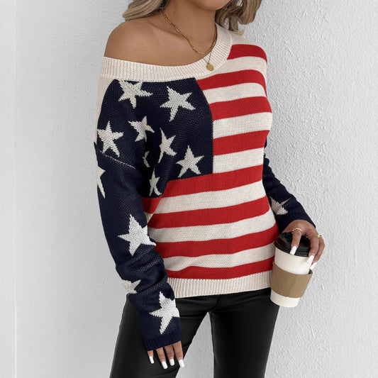 Europäische und amerikanische Strickpullover für Damen