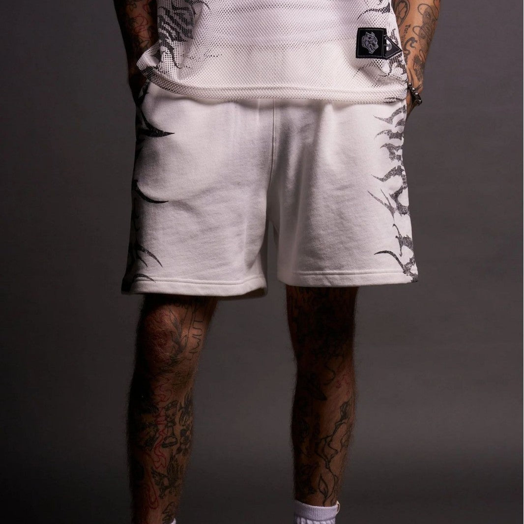 Casual Sportshorts mit Flame-Design