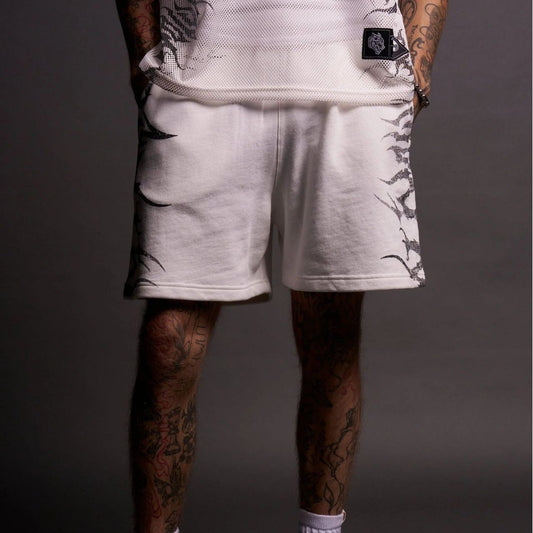 Casual Sportshorts mit Flame-Design