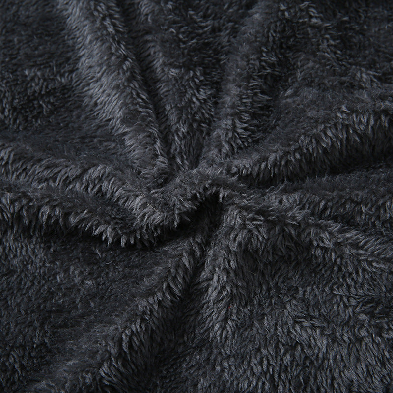 Jungenjacke aus Baumwolle, großer Pelzkragen, wattiert und warm