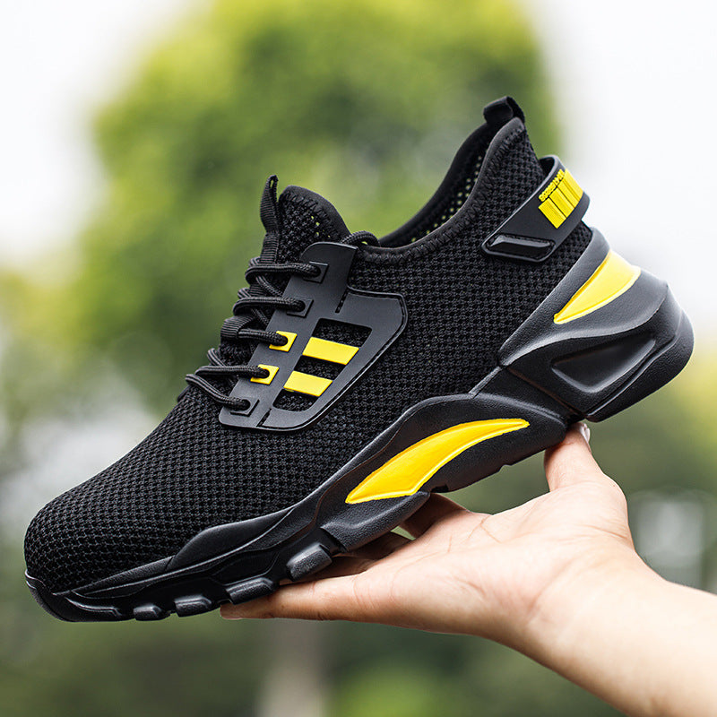 Herren Sicherheitsschuhe aus Flyknit mit Stahlkappe, Größen 37–46