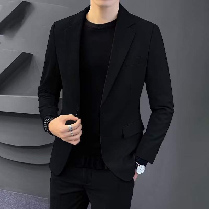 Koreanischer Slim-Fit Business-Stil Freizeitanzug Oberteil