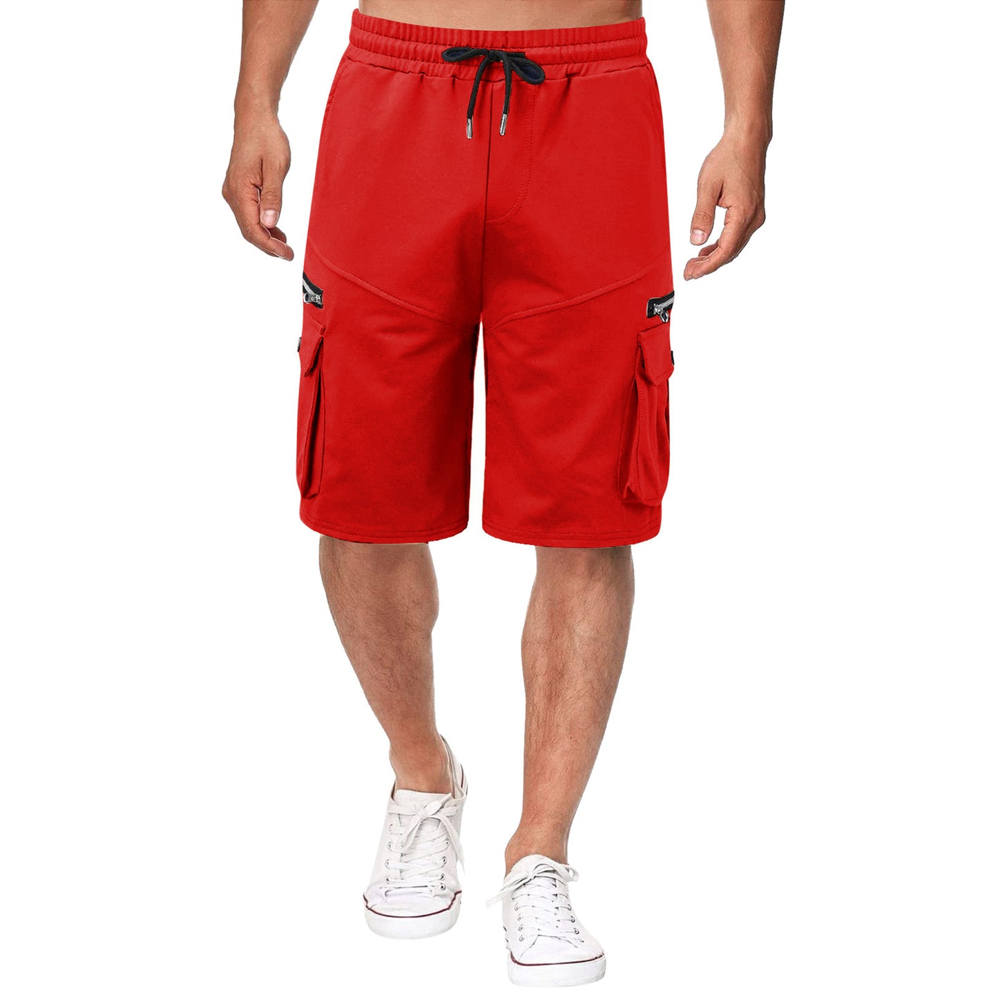 Herren Fitness- & Freizeitshorts mit Feuchtigkeitsmanagement – 5-Pocket Look (M–3XL)
