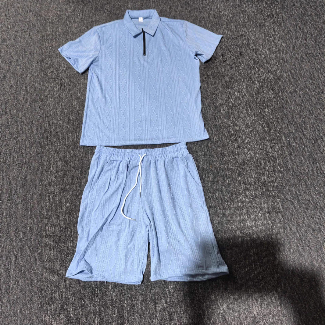 Herren Freizeit-Set – Polo Shirt & Shorts