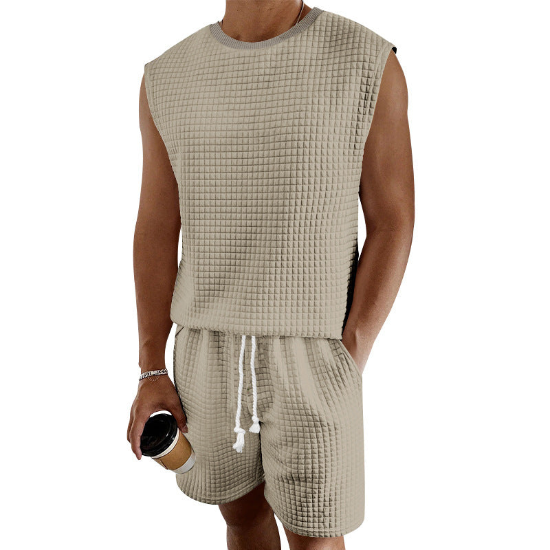 Herren Freizeit-Set – Ärmelloses Oberteil & Shorts