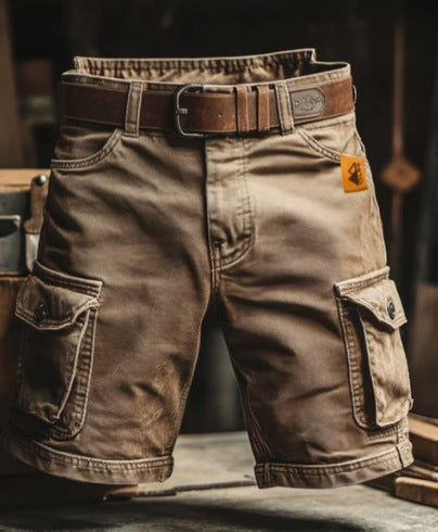 Herren-Sportshorts mit geradem Schnitt aus Polyester