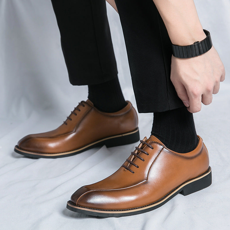 Herren Business Schuhe im British Style mit spitzer Zehenpartie, Größen 37–45
