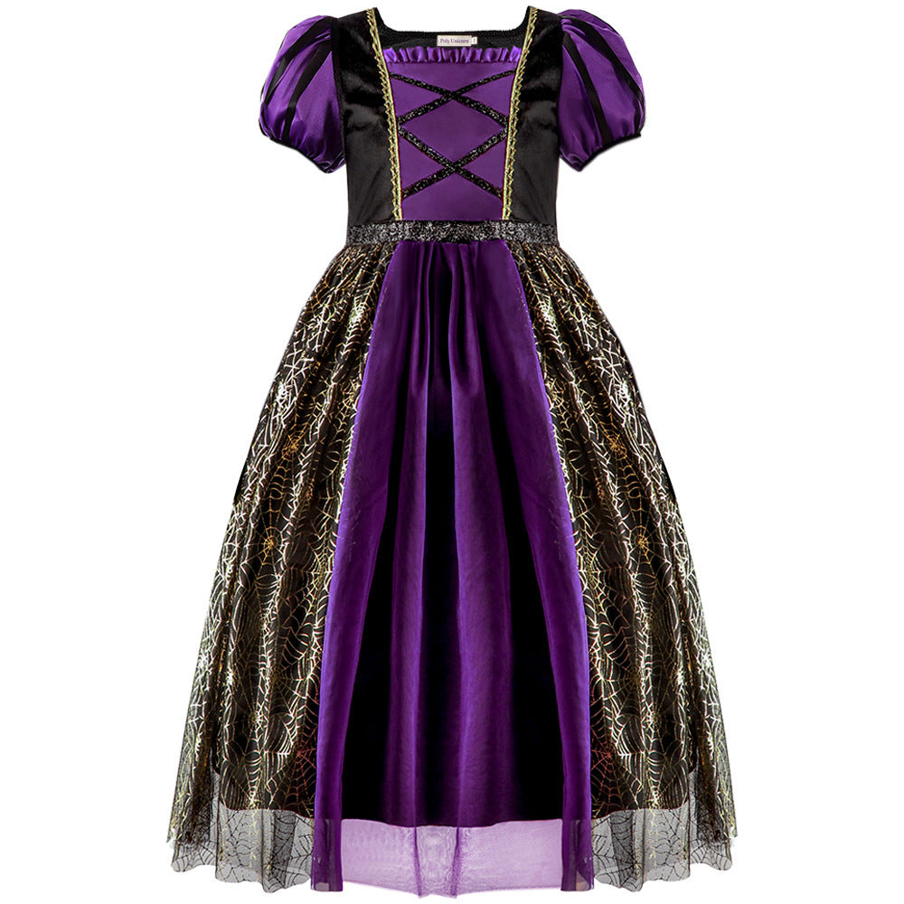 Halloween-Kostüm Kinderrock Hexenkostüm