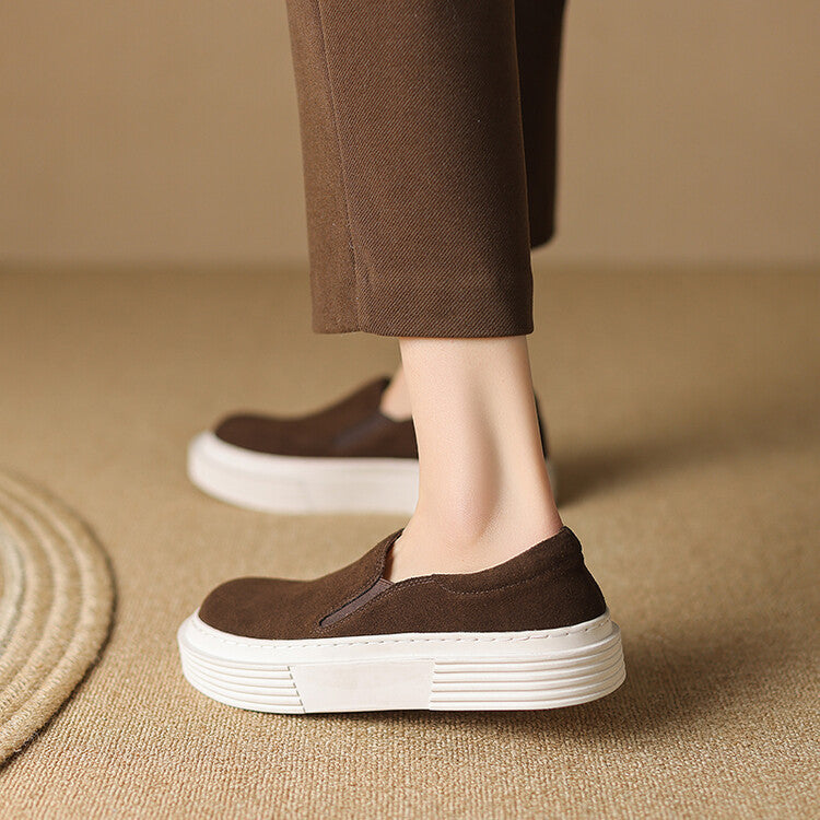 Damen Plateau-Pumps – Tief geschnitten