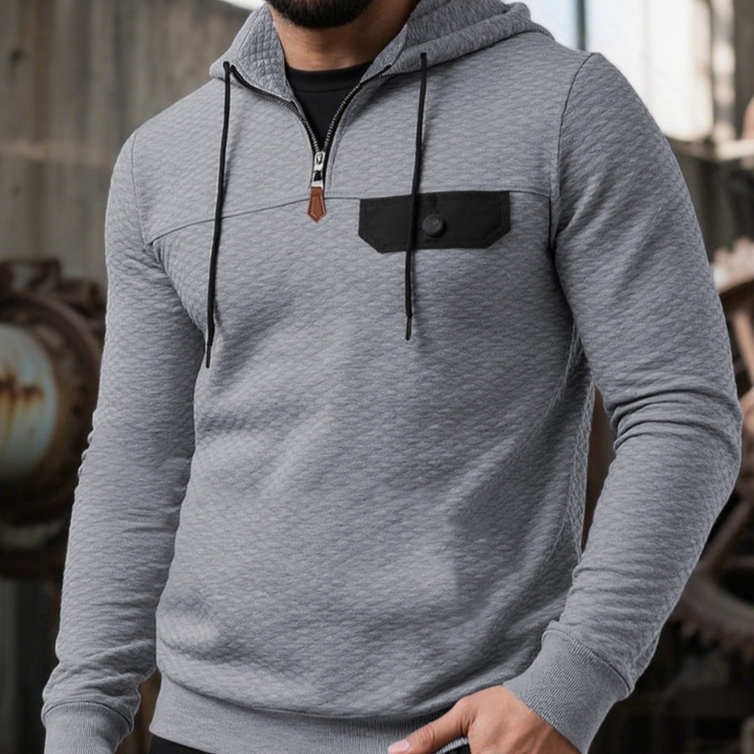 Simplicity Herren-Sweater mit Kapuze, trendig und locker geschnitten