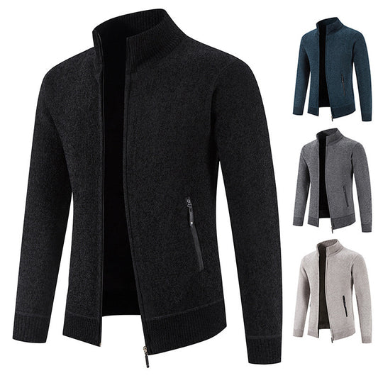 Gefütterte Herren Strickjacke