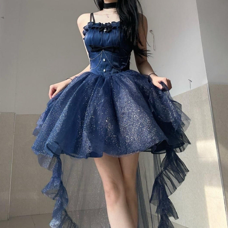 Damen Freizeit Star Prinzessin Lolita Brautjungfernkleid