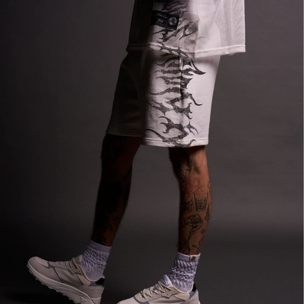 Casual Sportshorts mit Flame-Design